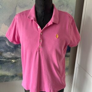 Like New Ralph Lauren Pink Polo Shirt XL 100% Cotton